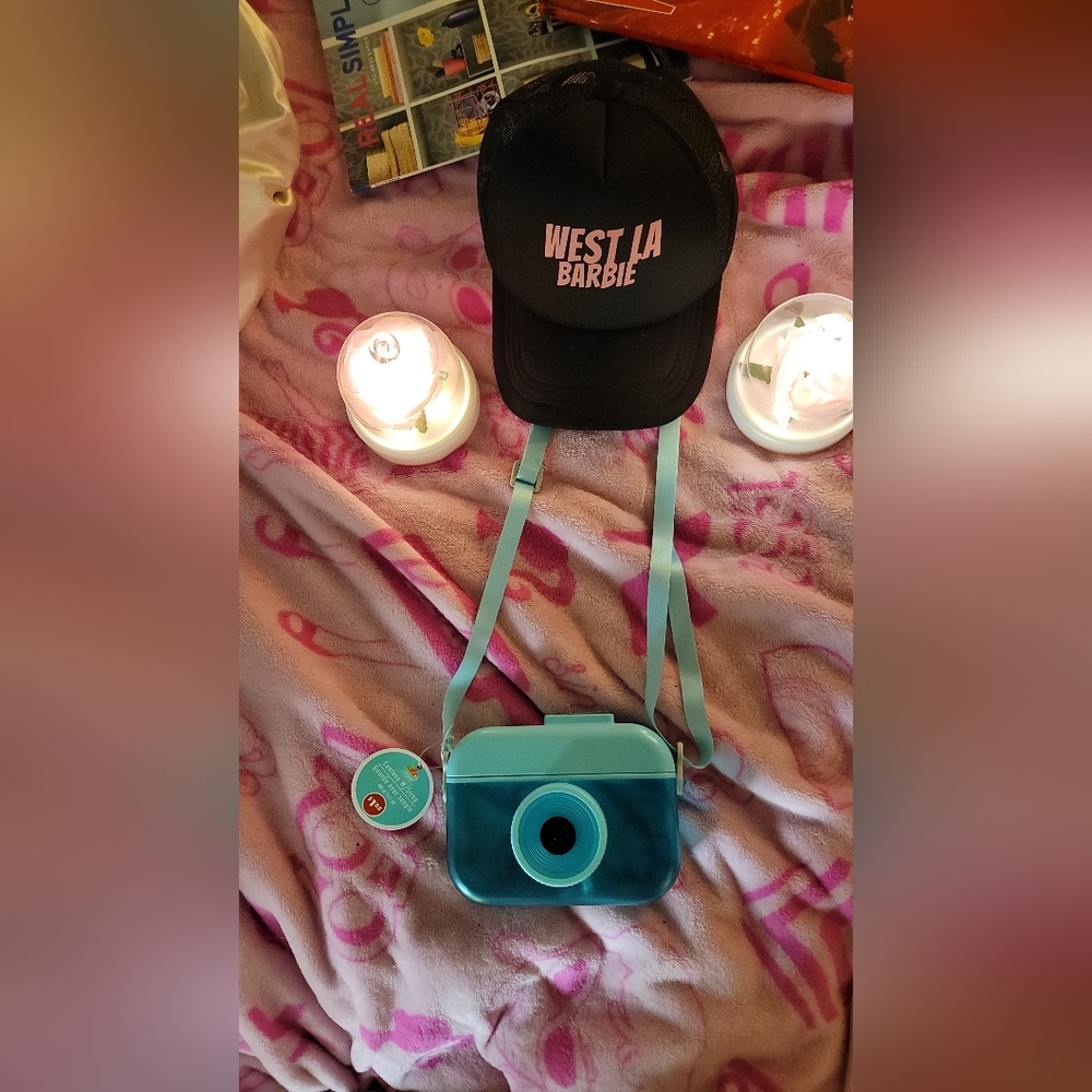NWT Blue/baby Blue Canteen W/built In Straw And Strap